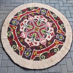 Vintage Rond Vloerkleed Wollen Vloerkleed thumbnail 10