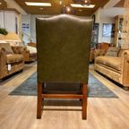 2 X Engelse Chesterfield Fauteuils/Stoelen In Nieuwstaat Antiek Groen thumbnail 10