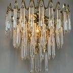 Vintage Luxueuze Art Deco Stijl 80’S Kristallen Kroonluchter thumbnail 4