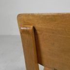 Houten Kinderstoel, Draaistoel, Schoolstoel, Jaren 50 thumbnail 24