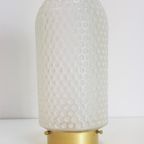 Vintage Peill & Putzler Plafondlamp Glas Goud Lamp '60 thumbnail 9