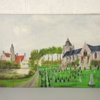 Schilderij - Kerk Van Houtem thumbnail 4