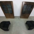 Vintage Eugenio Gerli Tecno "142" Fauteuils, Jaren 60, Italië Mobiel Corduroy thumbnail 11