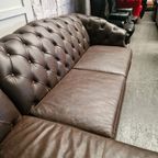 Acme Classic Chesterfield Bank – Vintage Bruin, Leer thumbnail 5