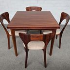 Vintage Set Van 4 Eetkamerstoelen, Nils Koefoed thumbnail 7