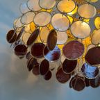 Vintage Schelpen Retro Kleuren Hanglamp Capiz Lamp Kroonluchter thumbnail 10