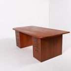 1960’s Danish Mid-century Modern Teak Desk From Frode Holm thumbnail 9