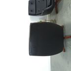 Zwarte Skai Kunstleder Draaifauteuil Uit Zweden thumbnail 10