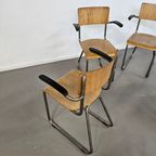 6 X Ahrend Cantilever Arm Chair 1950S Bakelite Armrest thumbnail 4