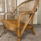 Vintage Rotan Bank, Tweezitter. Exclusief. Dutch Design. thumbnail 3