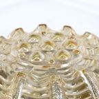 Amberkleurige Plafondlamp Plafonnière Vintage Lamp thumbnail 9