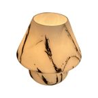 Pecoranera - Vetri Murano - Glass Mushroom Lamp Wit A Marble Like Painting - 1970’S - Italy thumbnail 5