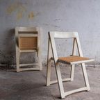 Vintage Folding Chair With Mesch Seating thumbnail 15