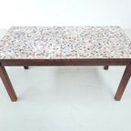 Vintage Mozaïek Tegeltafel En Wengé Hout, 1970S thumbnail 10