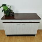 Vintage Mid Century Formica Keukenkast Wandkast Dressoir thumbnail 3