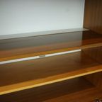 Vintage Mid Century Highboard Kast Lade En Deuren Teak Fineer 200Cm thumbnail 11