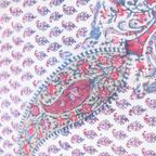 Antieke 19e Eeuwse Perzische Kalamkari/kalmikara Paisley Sjaal thumbnail 7
