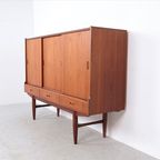 Deens Design Teak Highboard 3 Deurs, 1960S thumbnail 7
