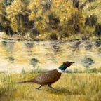 I. Grandidier. Schilderij "Fazantenjacht". thumbnail 2