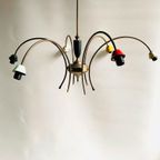 Sputnik Spider Chandelier Met 6 Armen , Jaren 50 thumbnail 10