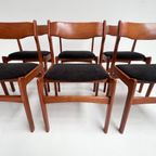 Set Van 6 Opnieuw Gestoffeerde Stoelen Van Burchardt Nielsen thumbnail 9
