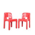 Joe Colombo Universal Stoelen Rood, 1960s thumbnail 2