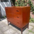 Vintage Ladenkast Op Teakhouten Onderstel thumbnail 6