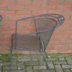 Metalen Tuinstoelen Met Armleuning Set Van 2 thumbnail 7