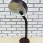 Vintage Grote Bruine Bureaulamp thumbnail 6