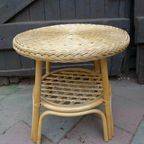 Mooi Rotantuin Setje Stoelen Tafeltje thumbnail 3