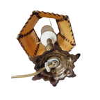 Varkensleer Lamp Met Koperen Poot thumbnail 4