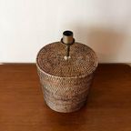 Birma Riet Rotan Tafellamp Voet Vintage Zonder Kap! thumbnail 7