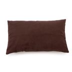 Bazar Bizar | Het Six Panel Leather Kussenhoes - Chocolade - 30x50 thumbnail 3
