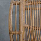 Bijzondere Rotan Fauteuil Van Rohé Noordwolde, 1950 thumbnail 5