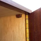 Vintage Compacte Kledingkast Wandrobe Jaren 60 Teak Kast thumbnail 9