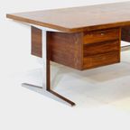 Xl Vintage Mid Century Directiebureau In Palissander, 1960s thumbnail 3
