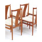 Set Van 6 Vintage Teak Eetkamerstoelen, Deens Design thumbnail 5