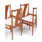 Set Van 6 Vintage Teak Eetkamerstoelen, Deens Design thumbnail 5