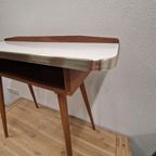 Jaren 50 Vintage Bijzettafel Kinder Bureau Kapstafel thumbnail 4