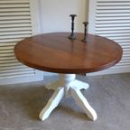 Prachtige Vintage Ronde Palissander Tafel 150 Cm thumbnail 14