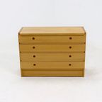 Chest Of Drawers In Solid Beech By Ibisco Italy 1970S thumbnail 4