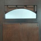 Antieke Arts & Crafts Halmeubel Kapstok (1908) thumbnail 7