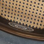 Set Van 2 Vintage Bentwood “long John” Thonet Design Hoge Eetkamerstoelen thumbnail 13