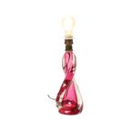 Roze Kristallen Tafellamp Val Saint Lambert Swirl Sixties thumbnail 15