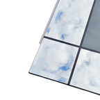 Large Mondrian Mirror / Can Be Used Vertically Or Horizontally / Facet Cut / thumbnail 6