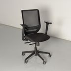 Frontseat Bureaustoel, Zwart/Mesh, 2D Armleggers, thumbnail 2