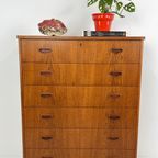 Scandinavisch Vintage Teak Fineren Ladekast Kalmar thumbnail 3