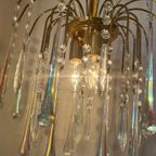 Murano Opaline Geoliede Kroonluchter Hanglamp Vintage thumbnail 6