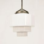 Art-Deco Opaline Hanglamp thumbnail 5