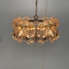 VEB Kristallleuchte Ebersbach - Chrystal Hanging Pedant - Model Sputnik - Solid Glass (no Cracks) thumbnail 6